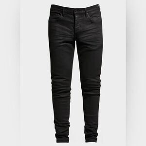 Purple Brand  P001 Black Resin Coated Slim Fit Jeans Mens Size 30 Like New